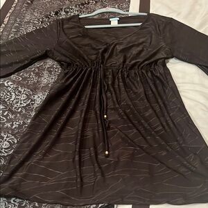 Dotti | Dresses | Dotti Womens Shirt Dress Long Sleeves Button Front  Checkered White Size Large | Poshmark
